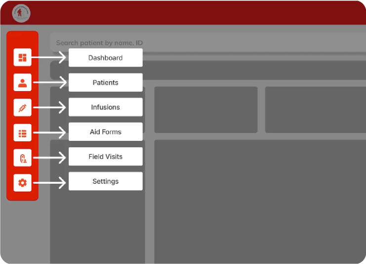 Patient profile — clean hierarchy with editable cards