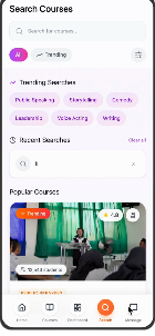 Search courses — trending and popular